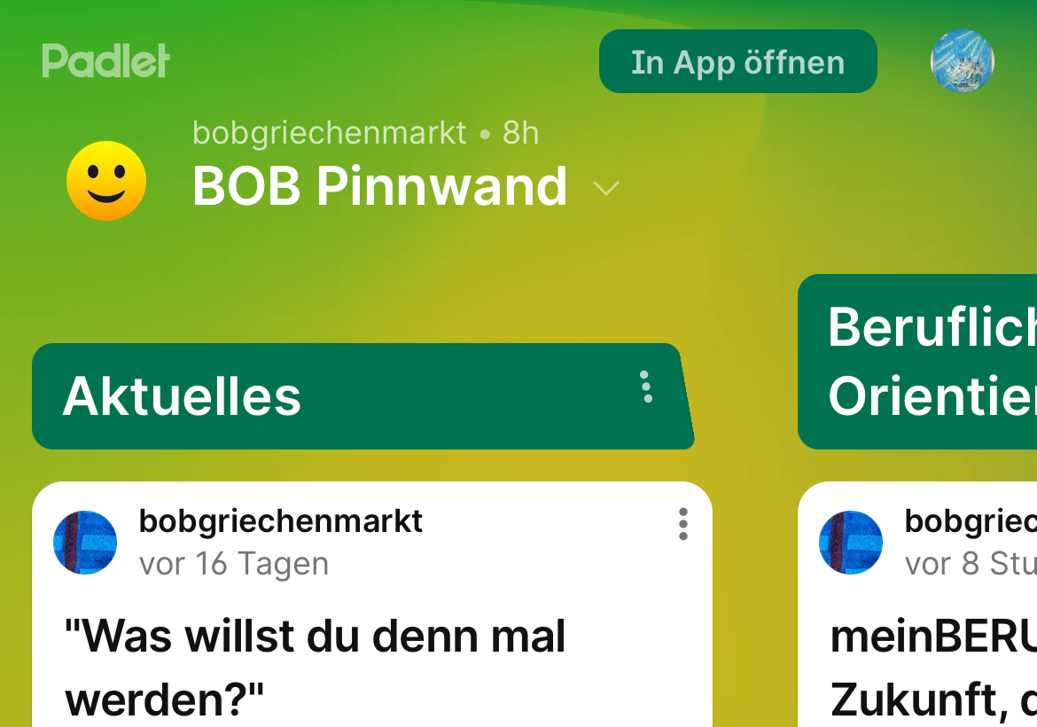 BOB_Pinnwand